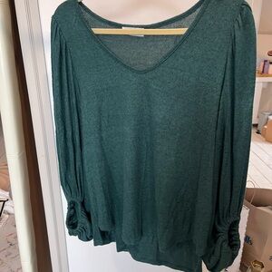 Elegant Green Women's Top